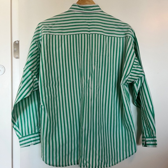 Vintage White & Green Button-Down - Picture 3 of 3
